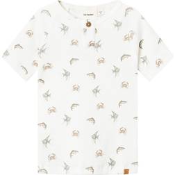 Lil'Atelier Kid's Crab Gio Slim T-shirt - Coconut Milk