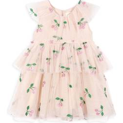 Konges Sløjd Baby's Mili Glitter Dress - Ma Grande Cerise Pink Glitter