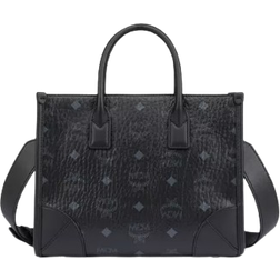 MCM Munchen Visetos Tote Bag - Black