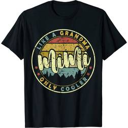 Mimi Like A Grandma Only Cooler Cute Mothers Day T-shirt - Black