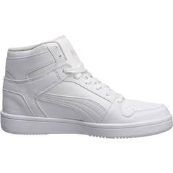 Puma Big Kid's Rebound LayUp Mid - White/Gray Violet