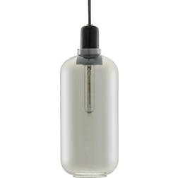 Normann Copenhagen Amp Large Smoke/Black Pendant Lamp 4.7"