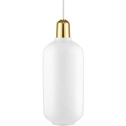 Normann Copenhagen Amp White/Brass Pendellampe 11.2cm