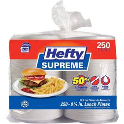 Hefty Disposable Plates 8 7/8" Supreme Foam 250pcs