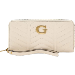 Guess Lovide Quilted Maxi Wallet - Cream