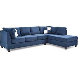 Glory Furniture G630B-SC Navy Blue Sofa 111" 5 Seater