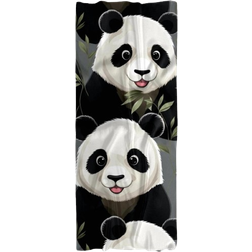 Ownta Panda Pattern Breathable and Translucent Chiffon Silk Scarf - Multicolour