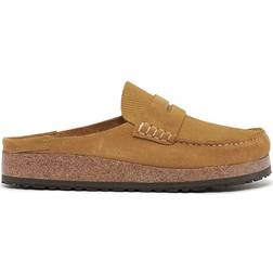 Birkenstock Naples Suede Leather - Brown/Corduroy Cork Brown