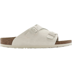 Birkenstock Zürich Suede Leather - Antique White