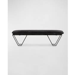 Four Hands Darrow Black Settee Bench