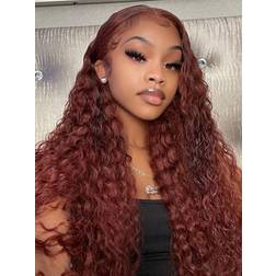 UNice 7x5 Bye Bye Knots Water Wave Wig 16 inch Reddish Brown