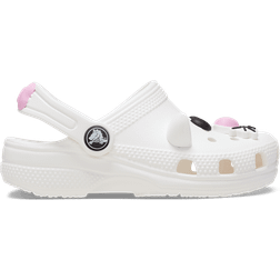 Crocs Toddler's Classic I Am White Cat Clog - White/Pink Tweed