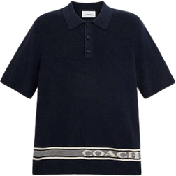 Coach Knit Polo Shirt - Navy