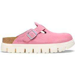 Birkenstock Boston Chunky Suede Leather - Candy Pink