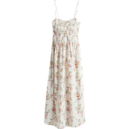 H&M Smocked Dress - Cream/Floral