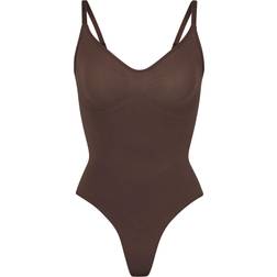 SKIMS Seamless Sculpt Thong Bodysuit - Cocoa