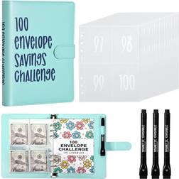 Bikayalue 100 Envelopes Savings Challenge Binder