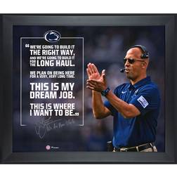 Fanatics Authentic James Franklin Penn State Nittany Lions Framed Autographed 20" x 24" Quote Photograph with "We Are Penn State" Inscription