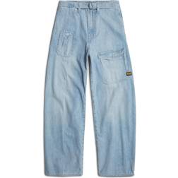 AJUSA Belted Cargo Loose Jeans - Sun Faded Blue Mist