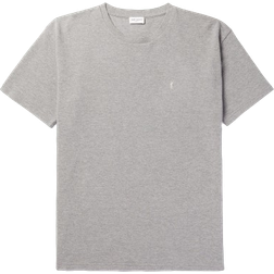 Stenströms Logo Embroidered Cotton Blend Piqué T-shirt - Grey