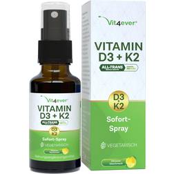 Vit4ever Vitamin D3 + K2 Instant Spray 50 ml Lemon flavour