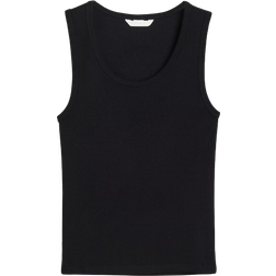 H&M Ribbed Tank Top - Black