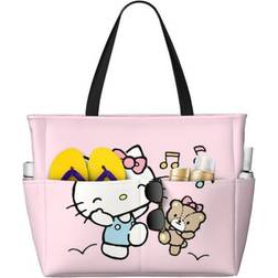 Hello Kitty Large Capacity Beach Travel Bag - Purple