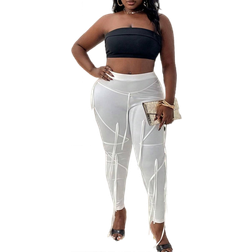 Shein Slayr Plus Size Solid Color Tassel Pants