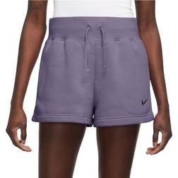 Nike Women's Sportswear Phoenix Fleece High-Waisted Loose Shorts - Daybreak/Black
