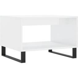 vidaXL Engineered Wood High Gloss White Couchtisch 50x60cm