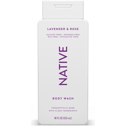 Native Body Wash Lavender & Rose 18fl oz