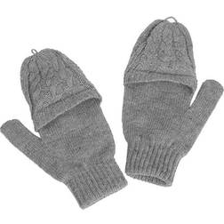 Hontri Women's Cute Five Finger Gloves - Grey