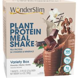 WonderSlim Plant Based Meal Replacement Shake - Variety Pack