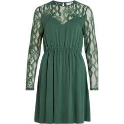 Vila Suvita O-Neck Lace Dress - Pine Needle