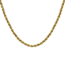 Private Label Solid Rope Chain Necklace - Gold