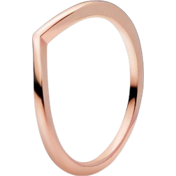 Pandora Polished Wishbone Ring - Rose Gold