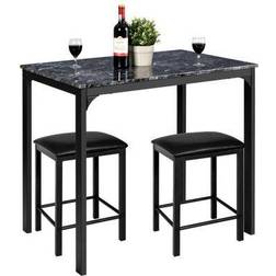 Goplus Costway Black Dining Set 23.5x35.5" 3