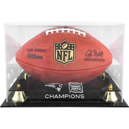 Fanatics Authentic New England Patriots Super Bowl XXXVIII Champions Golden Classic Football Logo Display Case