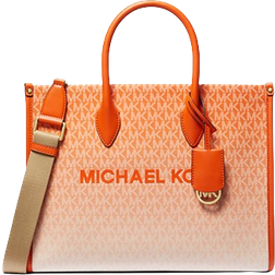 Michael Kors Mirella Medium Ombré Logo Tote Bag - Poppy