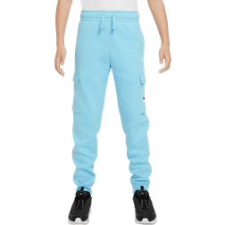 Nike Older Kid's Sportswear Fleece Graphic Cargo Trousers - Aquarius Blue