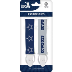 Masterpieces Dallas Cowboys Pacifier Clip 2-pack