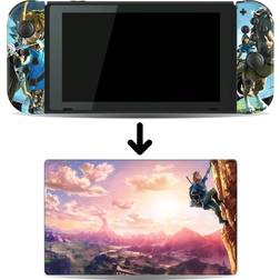 Breath of the Wild BotW Game Skin for Nintendo Switch Console and Dock