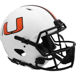 Riddell Miami Hurricanes LUNAR Alternate Revolution Speed Authentic Football Helmet
