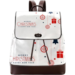 OWNFEELING Merry Christmas Backpack - White