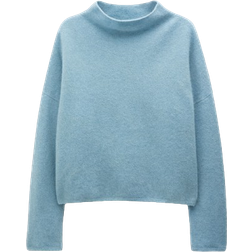 Filippa K Mika Yak Funnelneck Sweater - Blue Melange