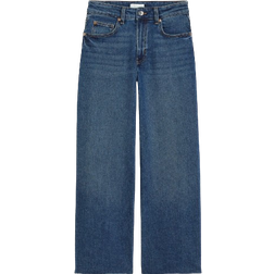 H&M Wide High Ankle Jeans - Denim Blue
