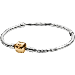 Pandora Moments Snake Chain Bracelet - Silver/Gold