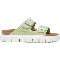 Birkenstock Arizona Chunky Suede Leather - Faded Lime