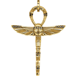 Thomas Sabo Pendant in Shape of Ankh Symbol - Gold/Black