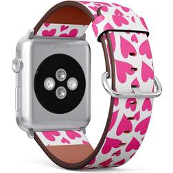 Pink Hearts Valentines Pattern Replacement Band for Apple Watch Series 5/4/3/2/1